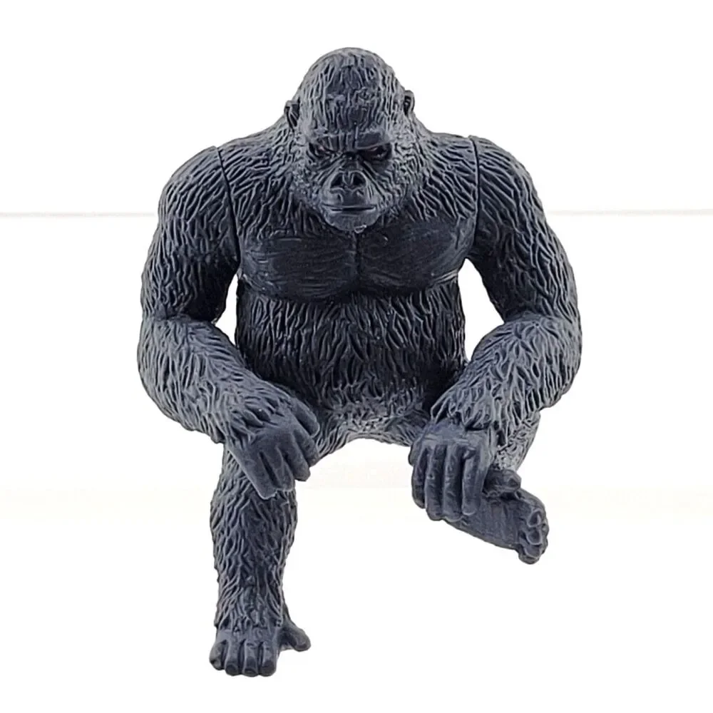 Sitting Gorilla - Gray Mini Figure